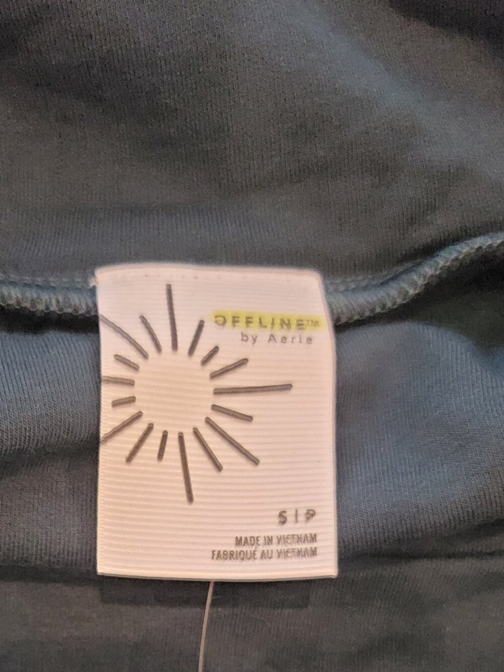 Offline by Aerie Green Round Hem Boxy Relaxed Fit Turtle Neck Fleece Top - Picture 7 of 12